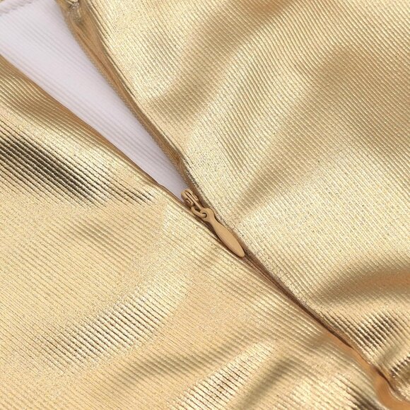 Women’s Metallic Silver Tube Top Strapless Crop Top Sexy Rave Festival Wear - Picture 7 of 7